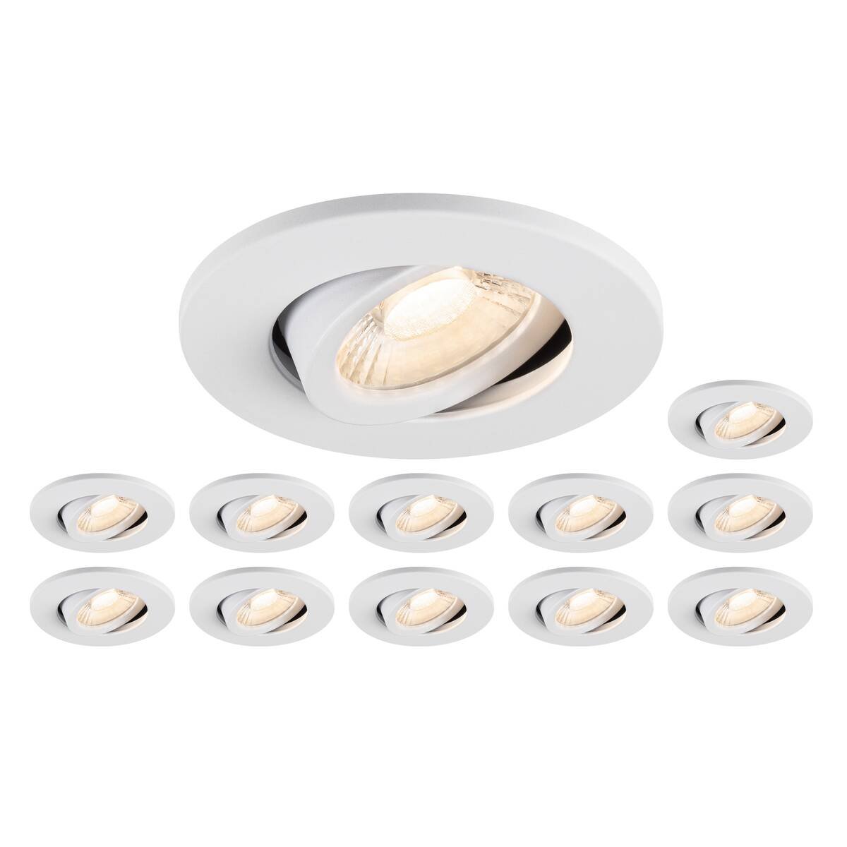 SLV 1007274 Set bestehend aus 12x 1007274 Universal Downlight Move Phase IP20 38� wei�