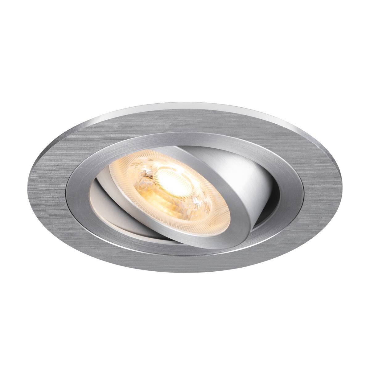 SLV 1007376 NEW TRIA� 75 Deckeneinbauleuchte rund max. 10W GU10 aluminium