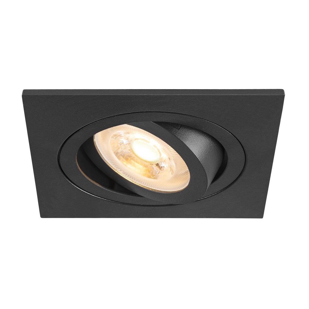 SLV 1007378 NEW TRIA� 75 Deckeneinbauleuchte quadratisch max. 10W GU10 schwarz