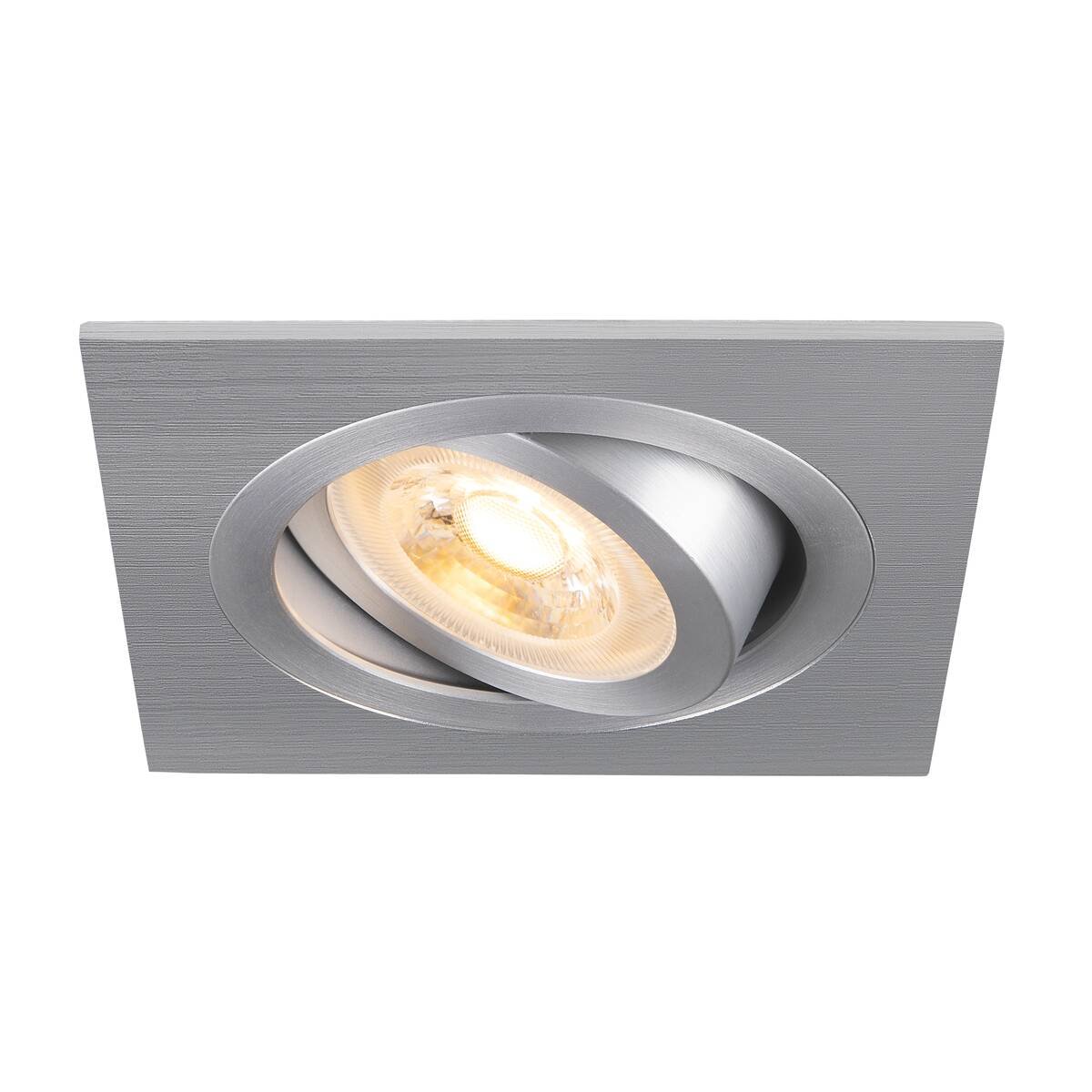 SLV 1007379 NEW TRIA� 75 Deckeneinbauleuchte quadratisch max. 10W GU10 aluminium