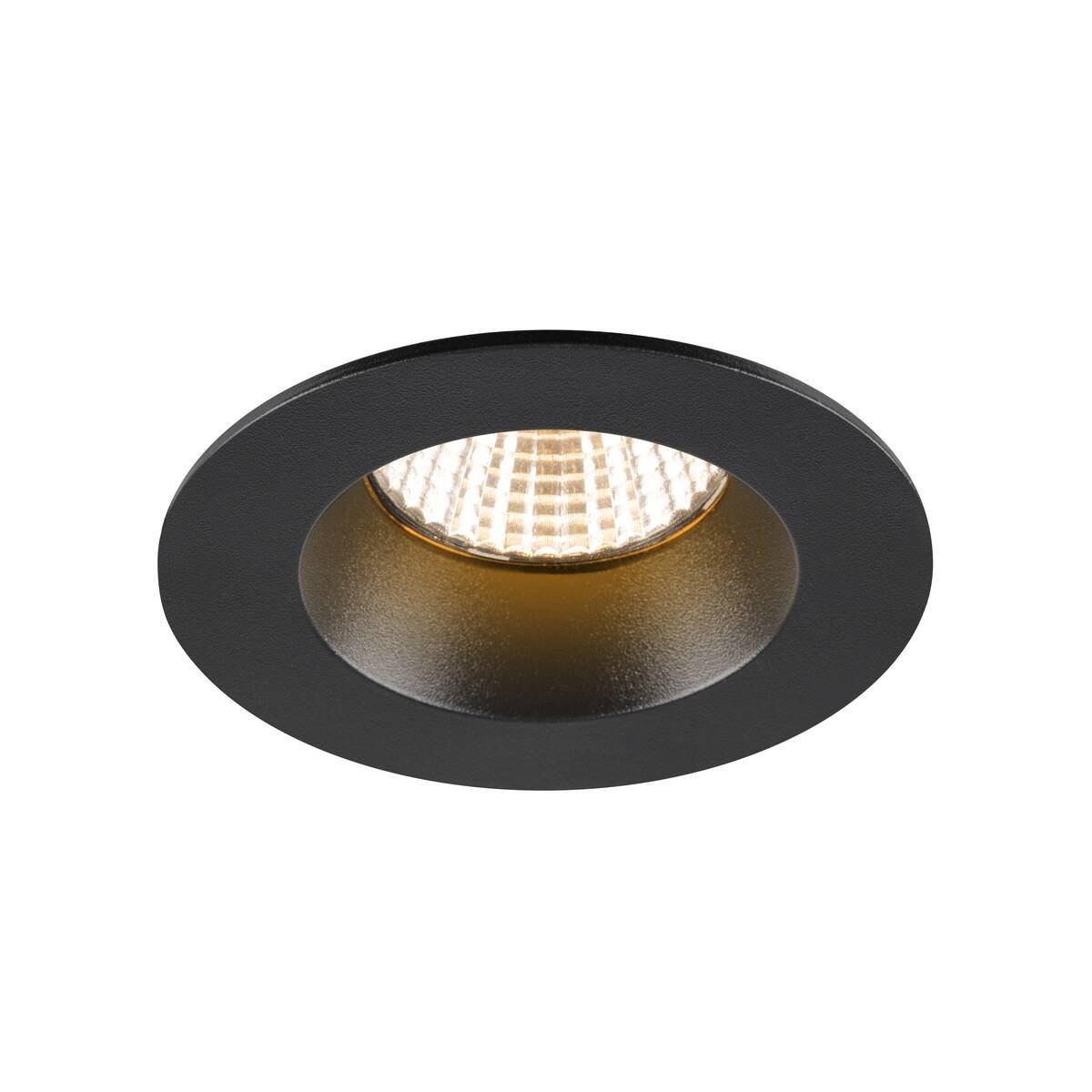 SLV 1007406 NEW TRIA� 68 Deckeneinbauleuchte 2700K 38� rund schwarz IP65