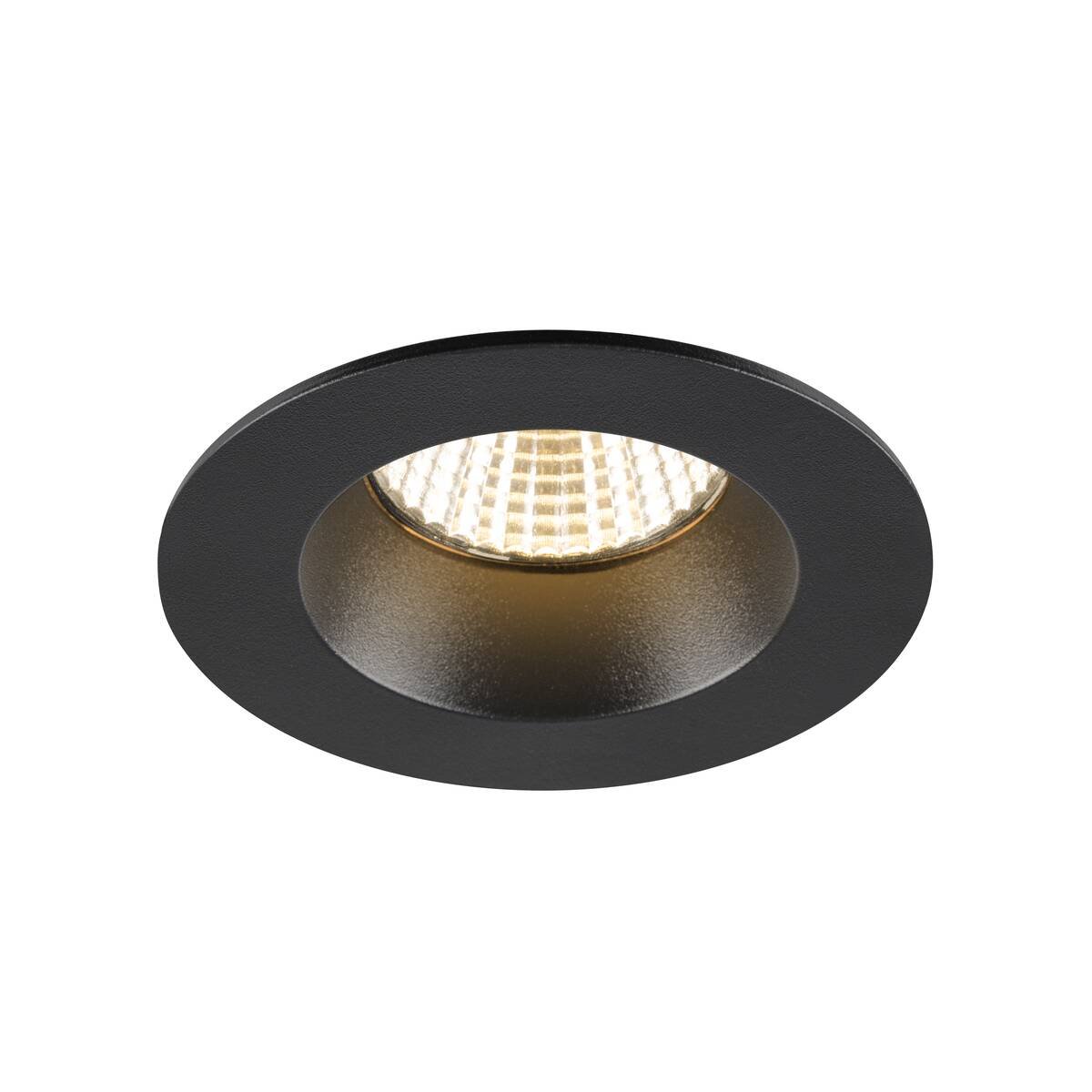 SLV 1007408 NEW TRIA� 68 Deckeneinbauleuchte 3000K 38� rund schwarz IP65