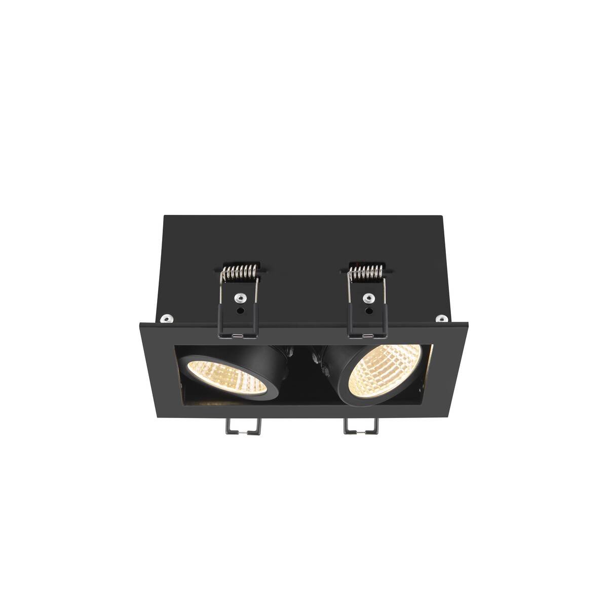 SLV 1007559 KADUX Deckeneinbauleuchte double 3000K 38� IP20 quadratisch schwarz