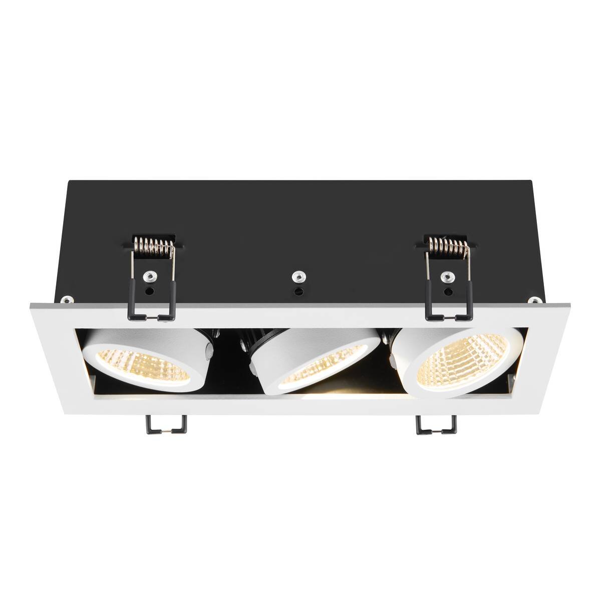 SLV 1007568 KADUX Deckeneinbauleuchte triple 3000K 38� IP20 quadratisch wei�