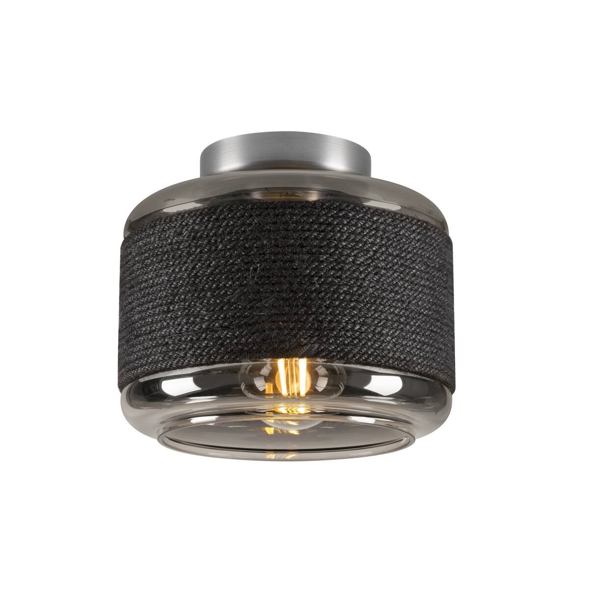 SLV 1007593 PANTILO ROPE 19 Wand- und Deckenaufbauleuchte zylindrisch E27 silber