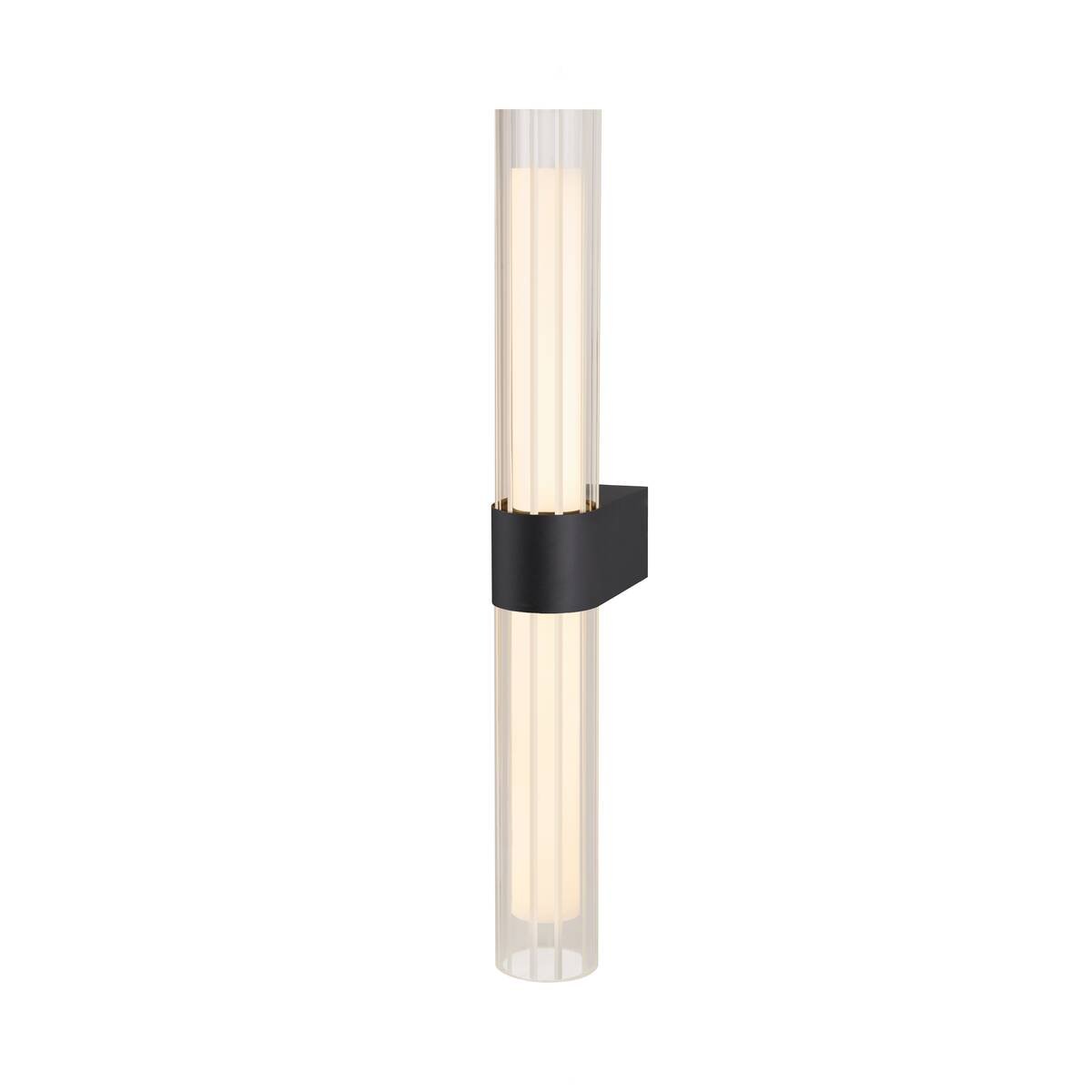 SLV 1007618 LYGANT double Wandaufbauleuchte 3000K schwarz IP44