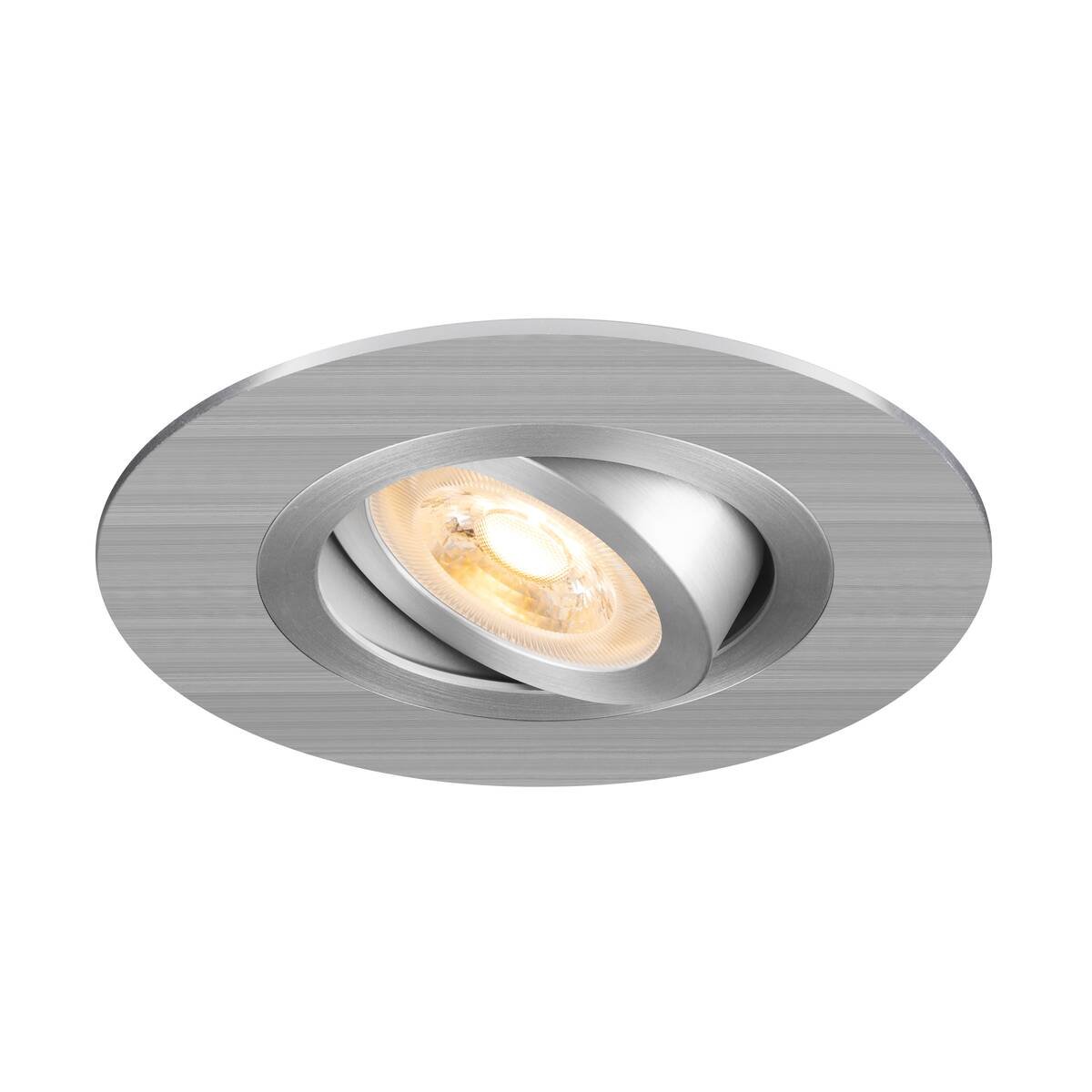 SLV 1007626 NEW TRIA� 75 XL Deckeneinbauleuchte rund max. 10W GU10 aluminium