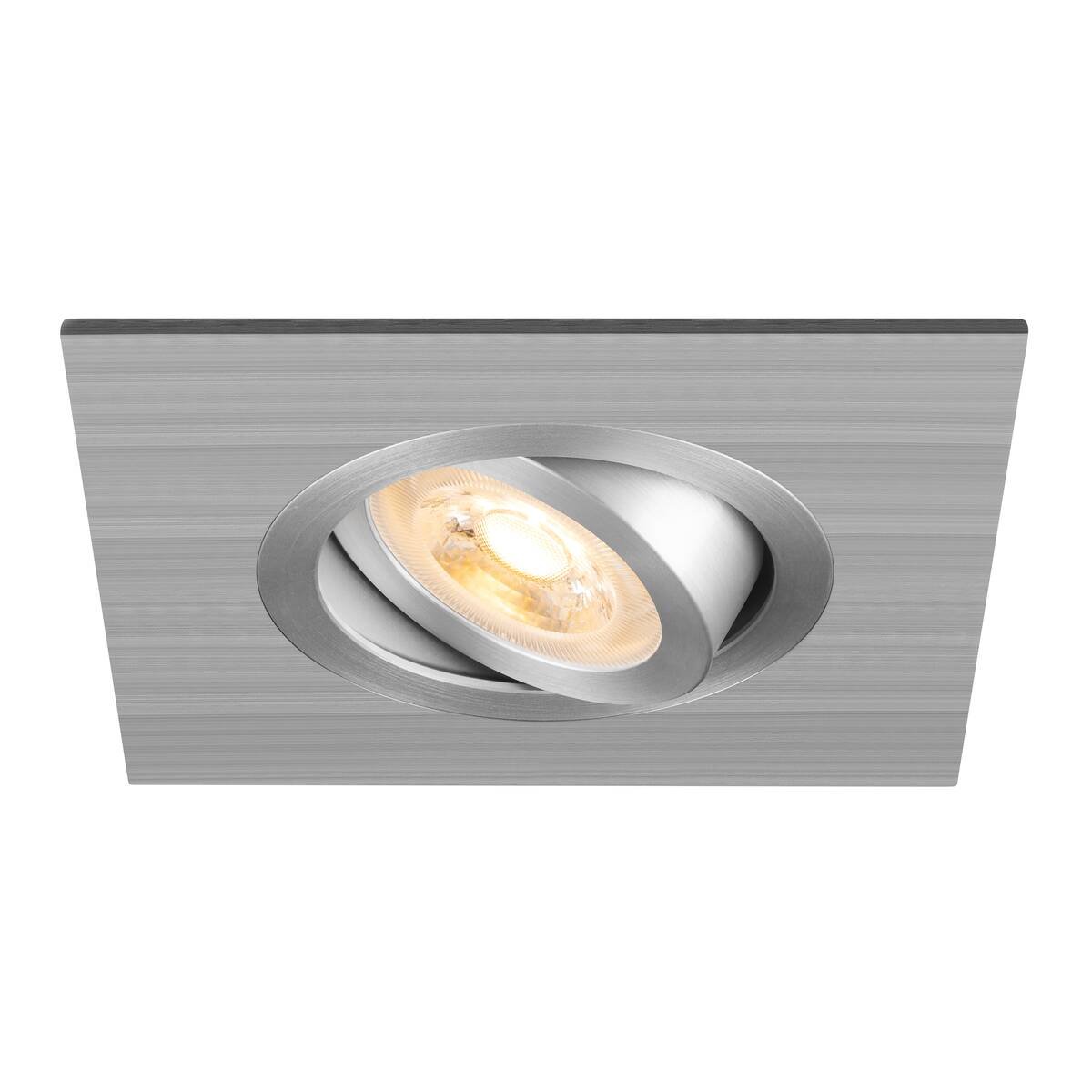SLV 1007629 NEW TRIA� 75 XL Deckeneinbauleuchte quadratisch max. 10W GU10 aluminium