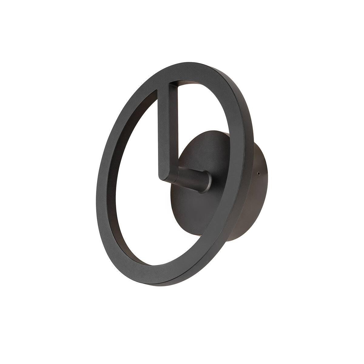 SLV 1007918 Q-RING Wandleuchte 3000K Phase schwarz IP65