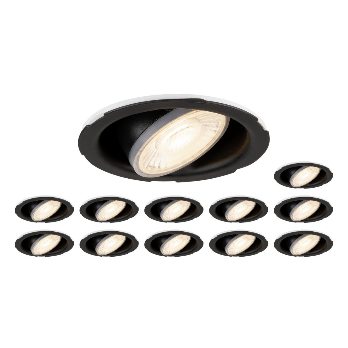 SLV 1008066 Set 12 x UNIVERSAL DOWNLIGHT PHASE IP20 38� ohne Abdeckung