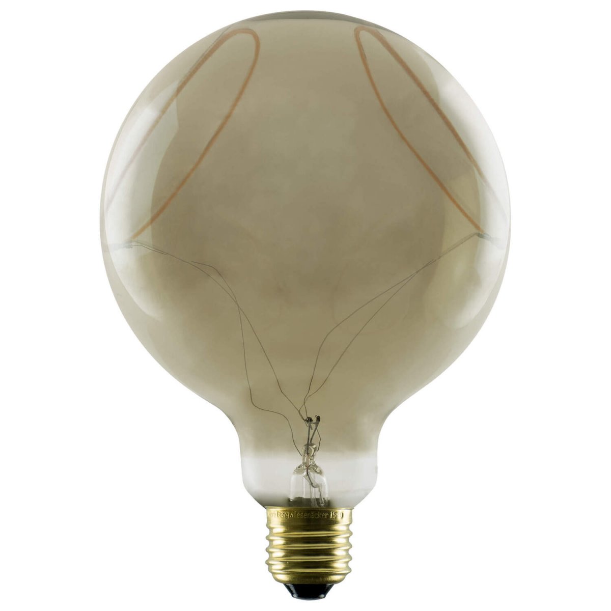 SLV 1008159 LED Globe 125 2x slanting Soft Curve smokey E27 PHASE 400lm 1900K