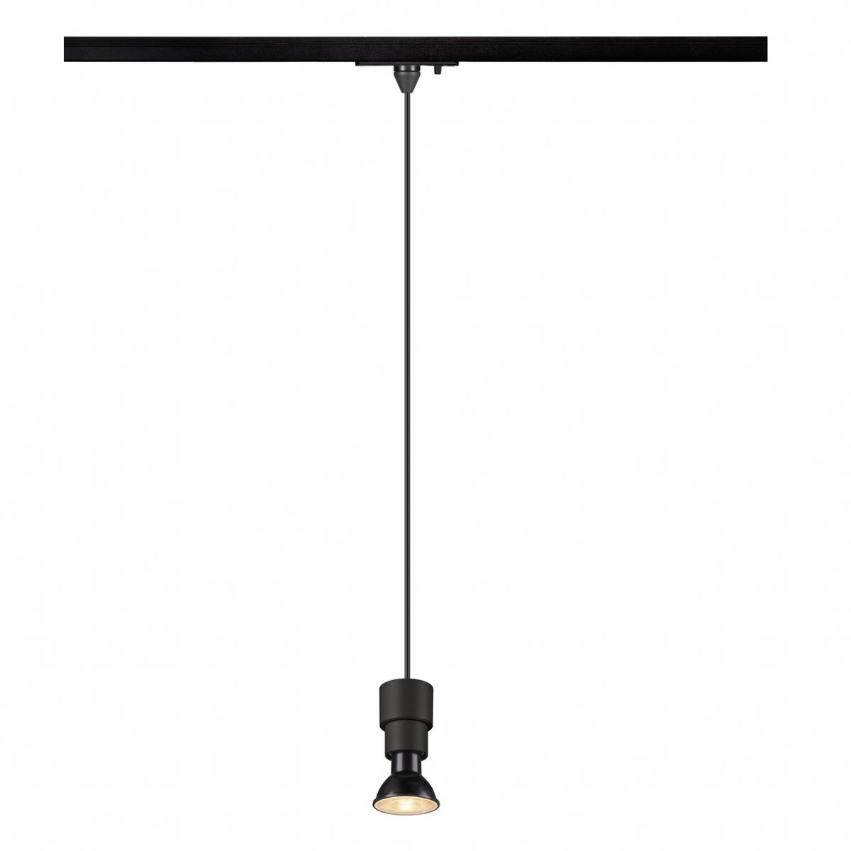 SLV 1008207 PURI 2.0 Basic 1-Phasen Pendelleuchte ohne Schirm GU10 max. 6W schwarz