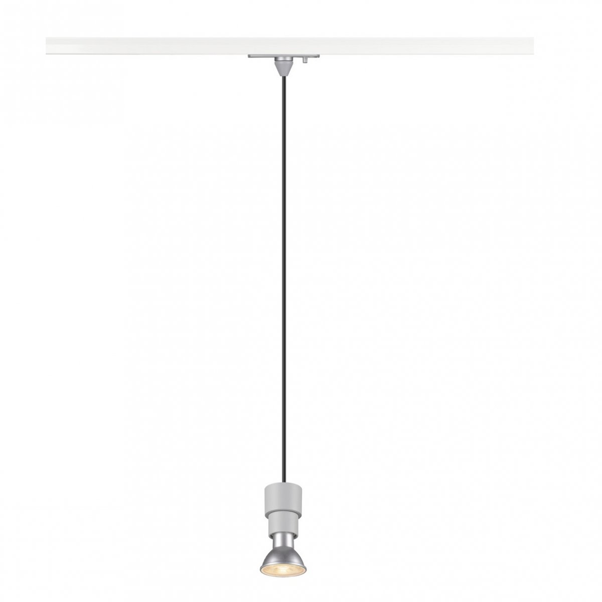 SLV 1008209 PURI 2.0 Basic 1-Phasen Pendelleuchte ohne Schirm GU10 max. 6W grau