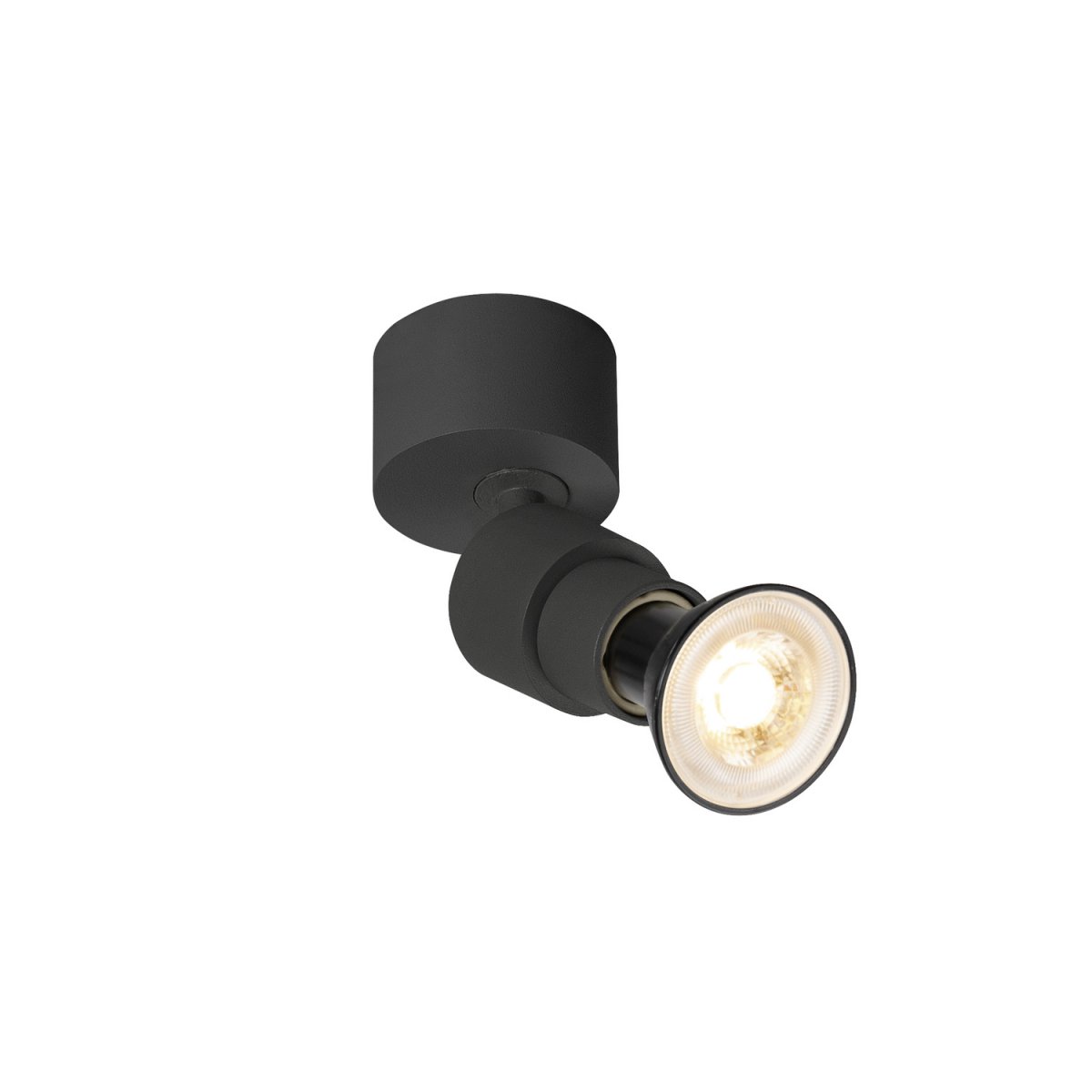 SLV 1008229 PURI 2.0 Basic Wand- und Deckenleuchte 1-flammig ohne Schirm schwarz GU10