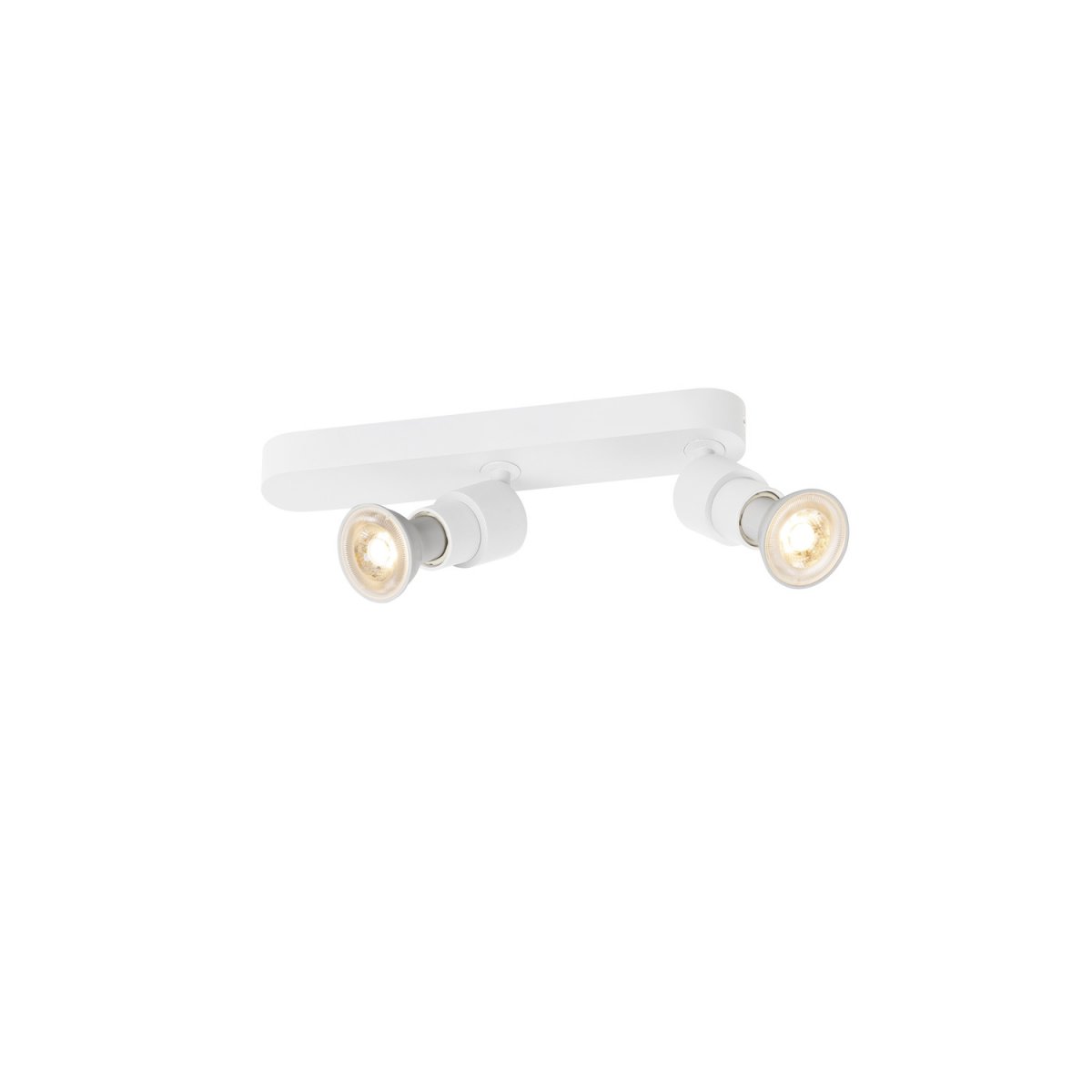 SLV 1008232 PURI 2.0 Basic Wand- und Deckenleuchte 2-flammig ohne Schirm wei� GU10