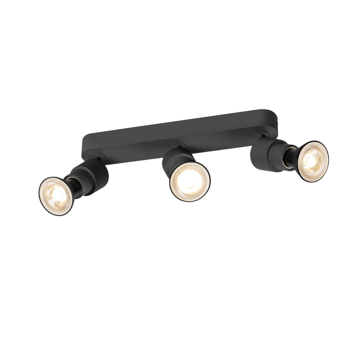 SLV 1008235 PURI 2.0 Basic Wand- und Deckenleuchte long 3-flammig ohne Schirm schwarz GU10