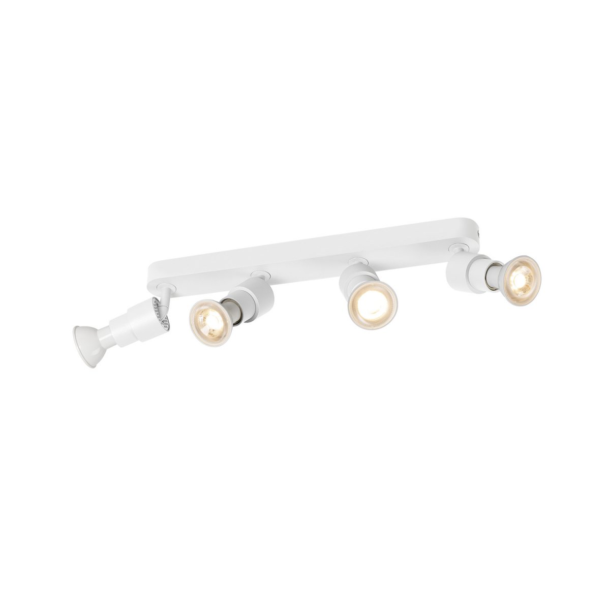 SLV 1008238 PURI 2.0 Basic Wand- und Deckenleuchte long 4-flammig ohne Schirm wei� GU10