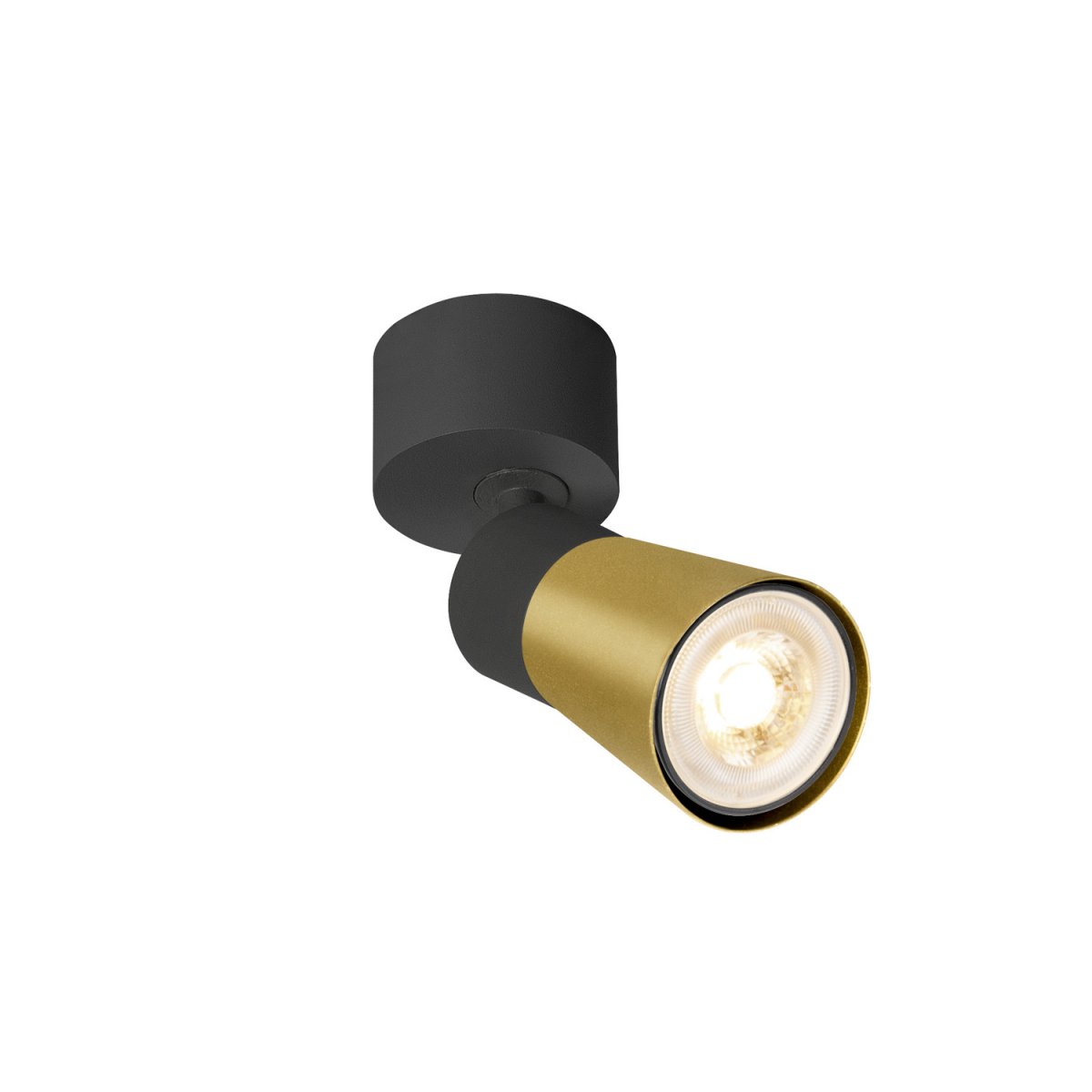 SLV 1008289 PURI 2.0 Cone Wand- und Deckenleuchte 1-flammig schwarz gold GU10
