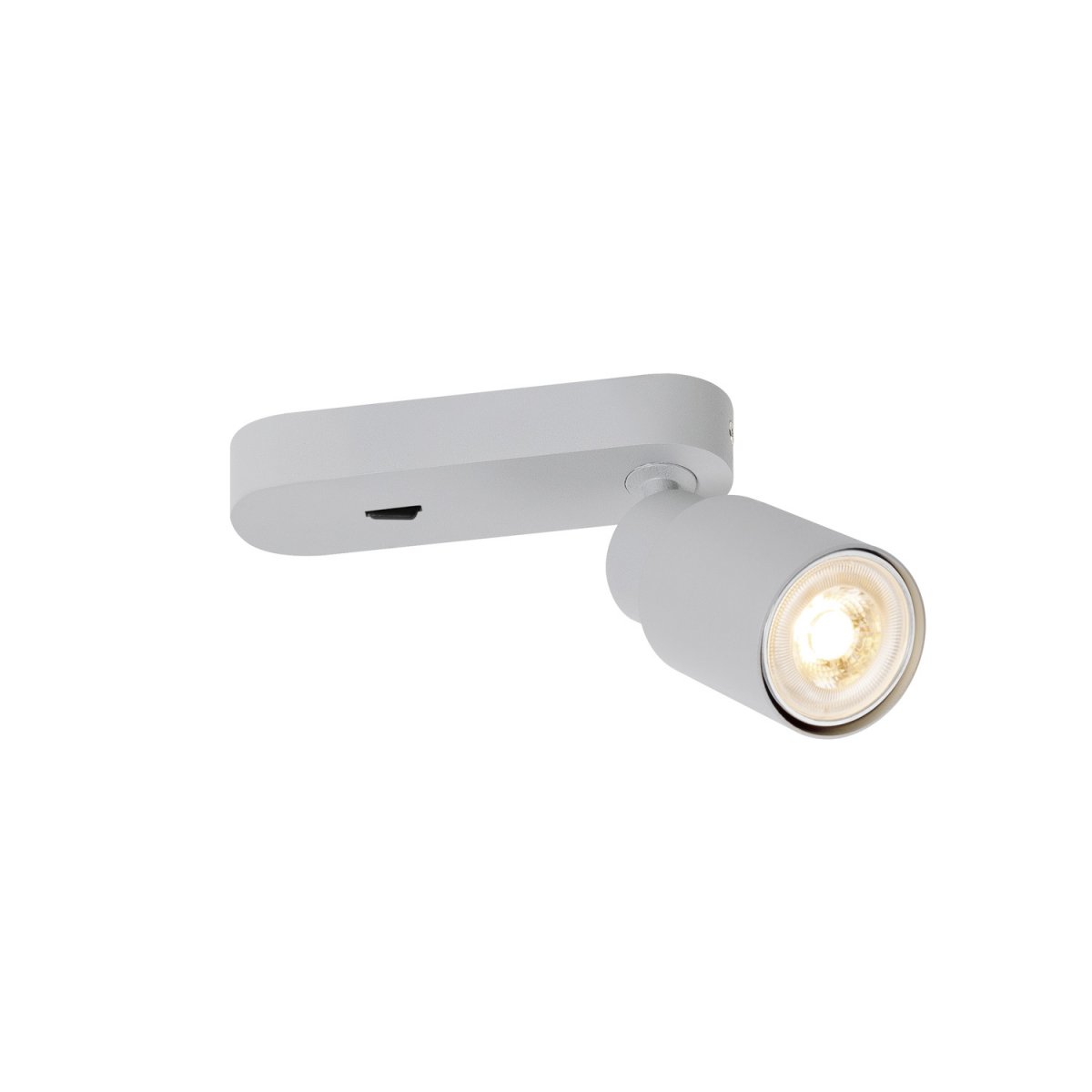 SLV 1008299 PURI 2.0 Tube Wand- und Deckenleuchte Schalter grau GU10