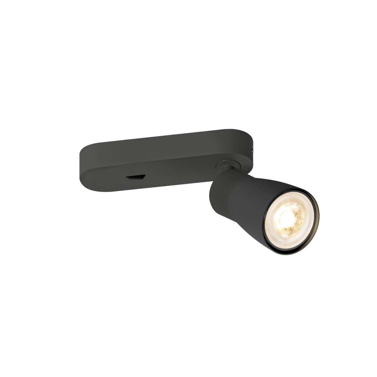 SLV 1008304 PURI 2.0 Dome Wand- und Deckenleuchte Schalter schwarz GU10