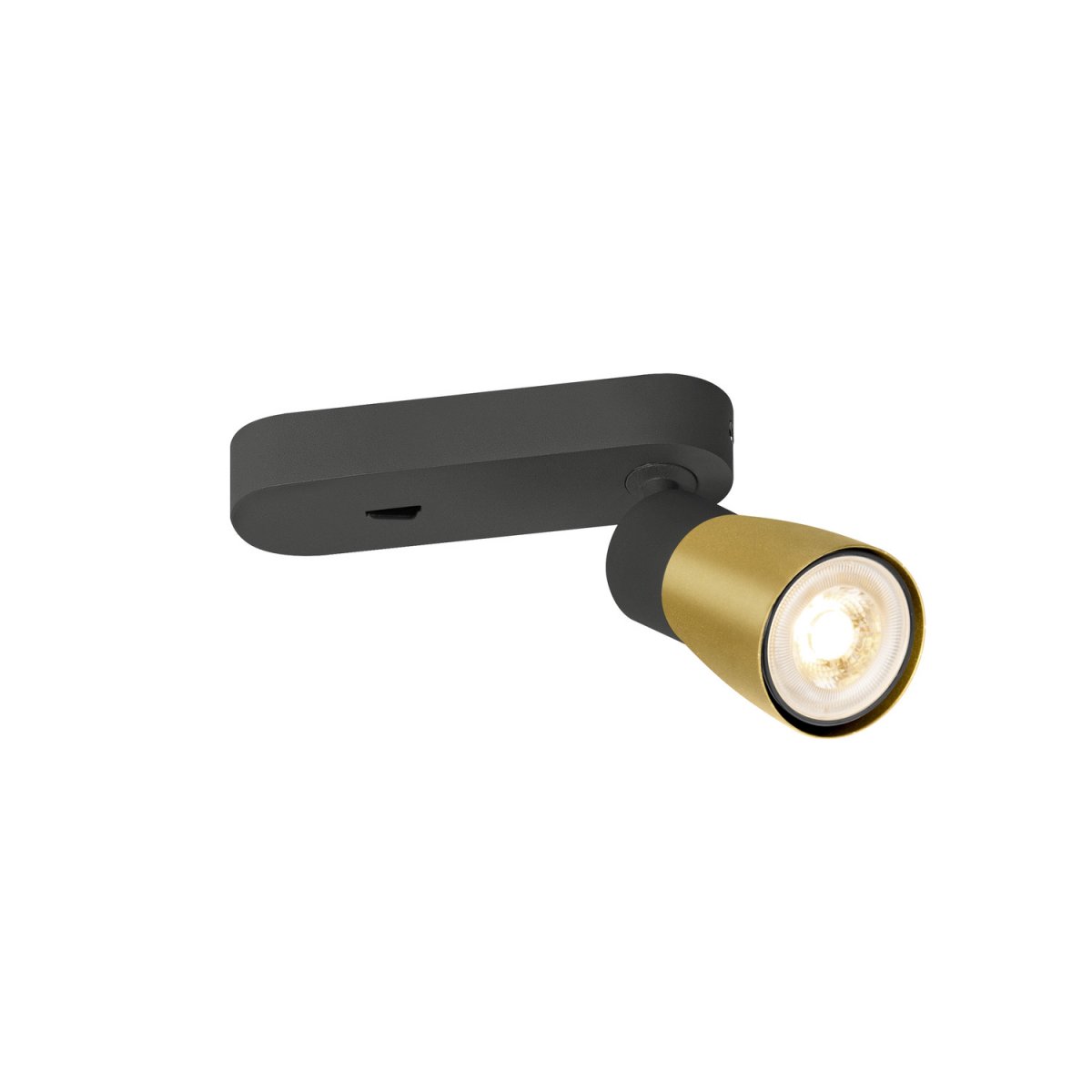 SLV 1008305 PURI 2.0 Dome Wand- und Deckenleuchte Schalter schwarz gold GU10