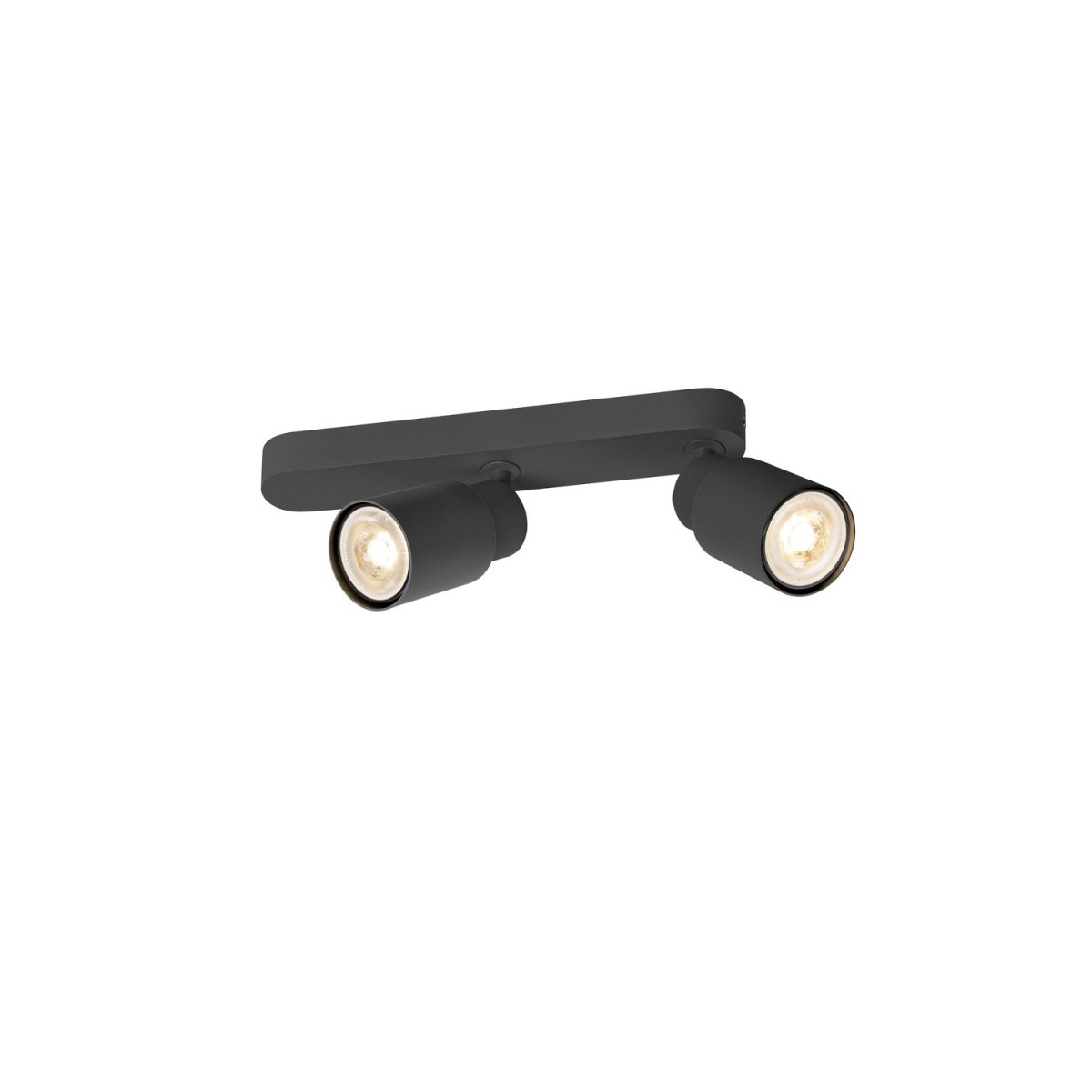 SLV 1008308 PURI 2.0 Tube Wand- und Deckenleuchte 2-flammig schwarz GU10