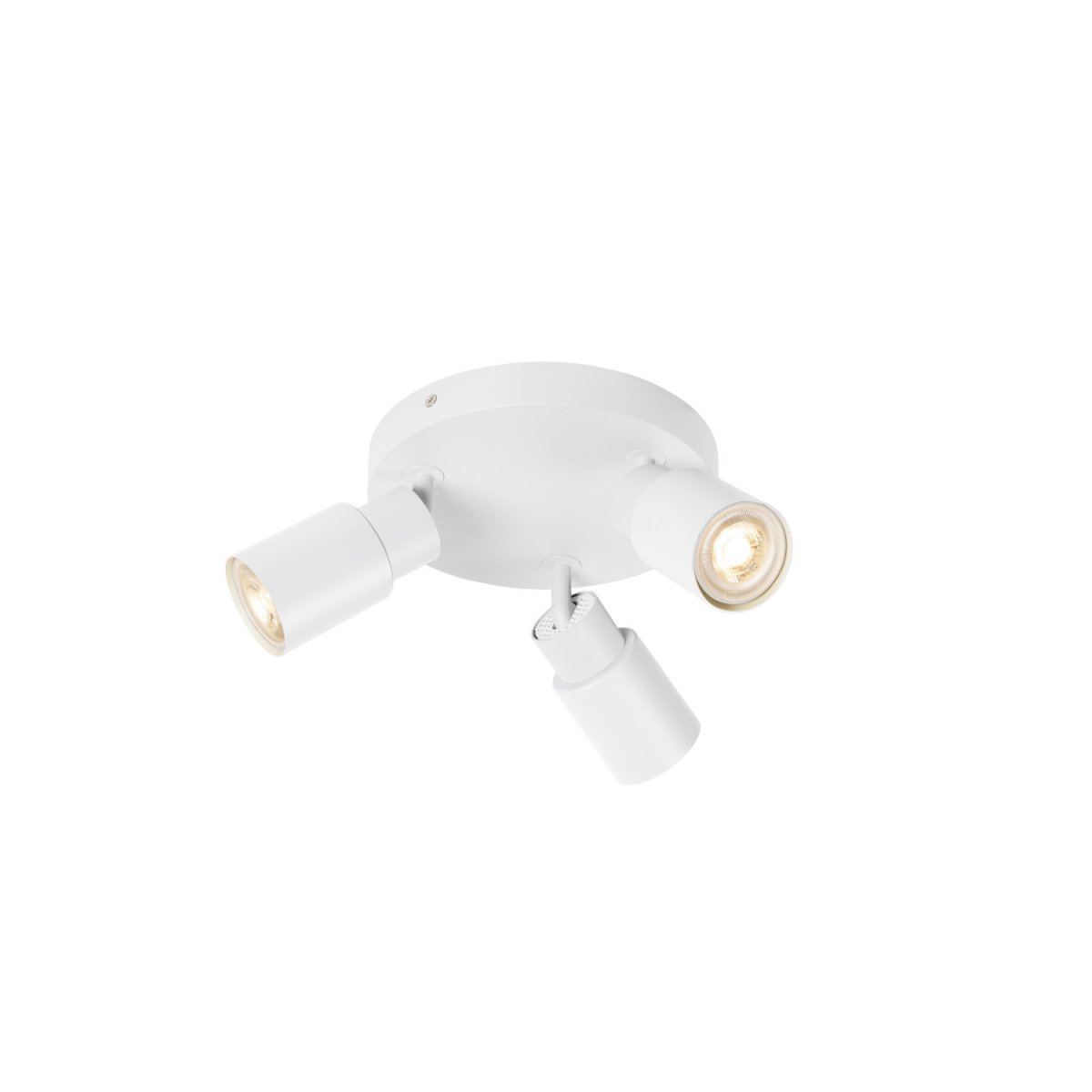SLV 1008334 PURI 2.0 Tube Wand- und Deckenleuchte rund 3-flammig wei� GU10