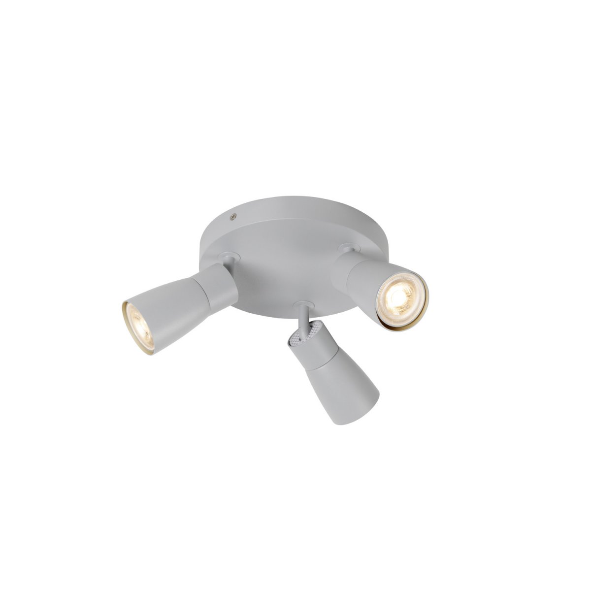 SLV 1008343 PURI 2.0 Dome Wand- und Deckenleuchte rund 3-flammig grau GU10