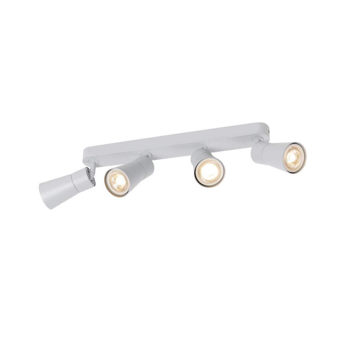 SLV 1008351 PURI 2.0 Cone Wand- und Deckenleuchte long 4-flammig grau GU10