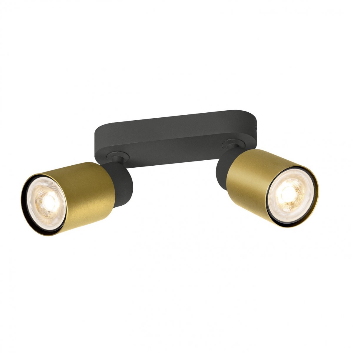 SLV 1008362 PURI 2.0 Tube Wand- und Deckenleuchte long 2-flammig schwarz gold GU10