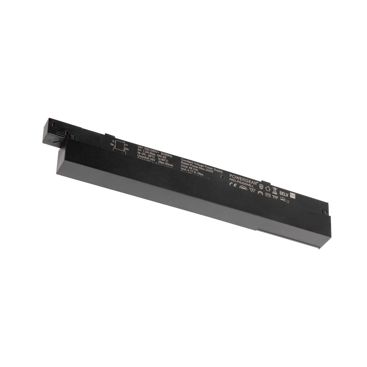 SLV 1008382 48V Track Intrack LED Treiber 48VDC 200W DALI Wireless Casambi schwarz