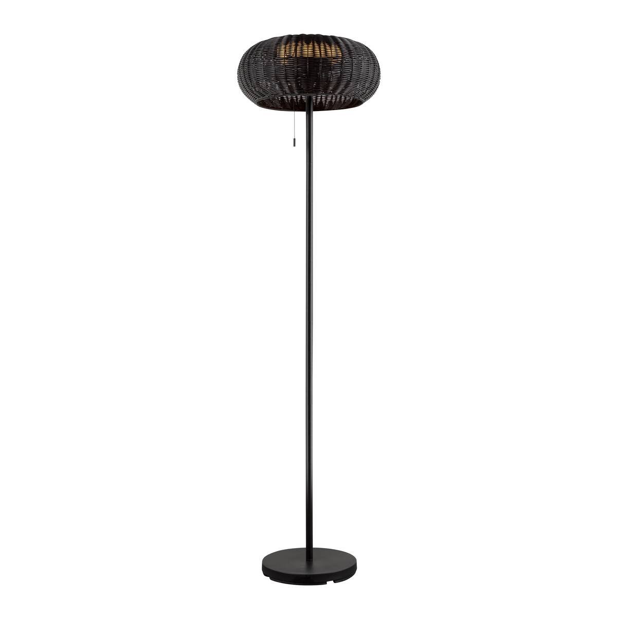 SLV 1008386 ADEGAN Outdoor Stehleuchte Solar 165cm 2200K Schwarz IP65