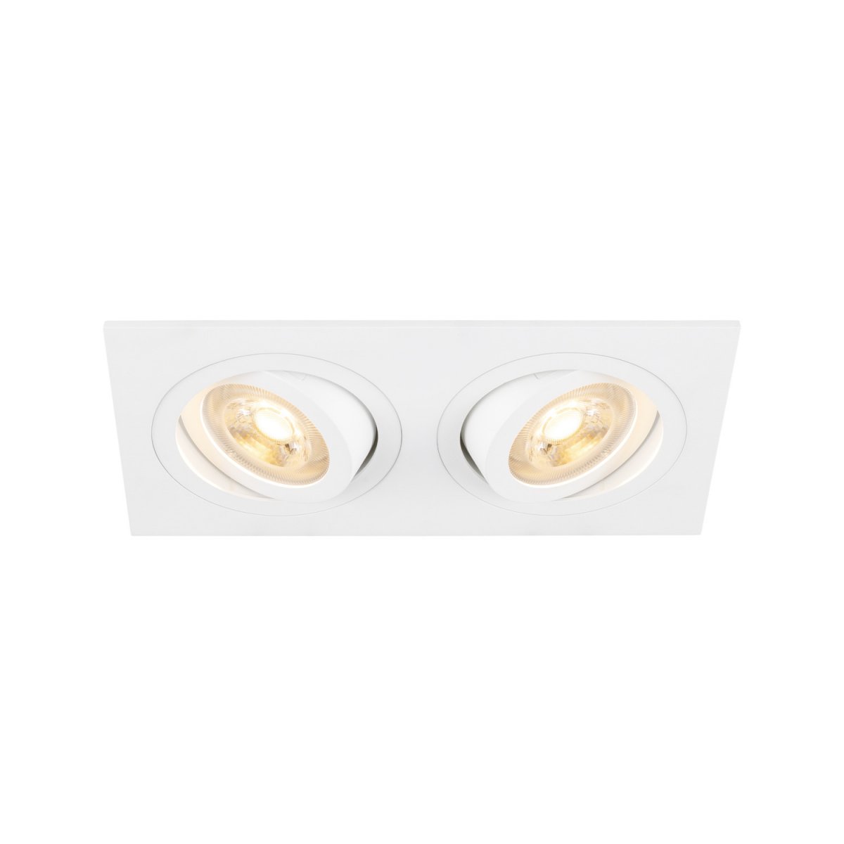SLV 1008509 NEW TRIA� 155 Deckeneinbauleuchte Eckig GU10 zweiflammig wei�