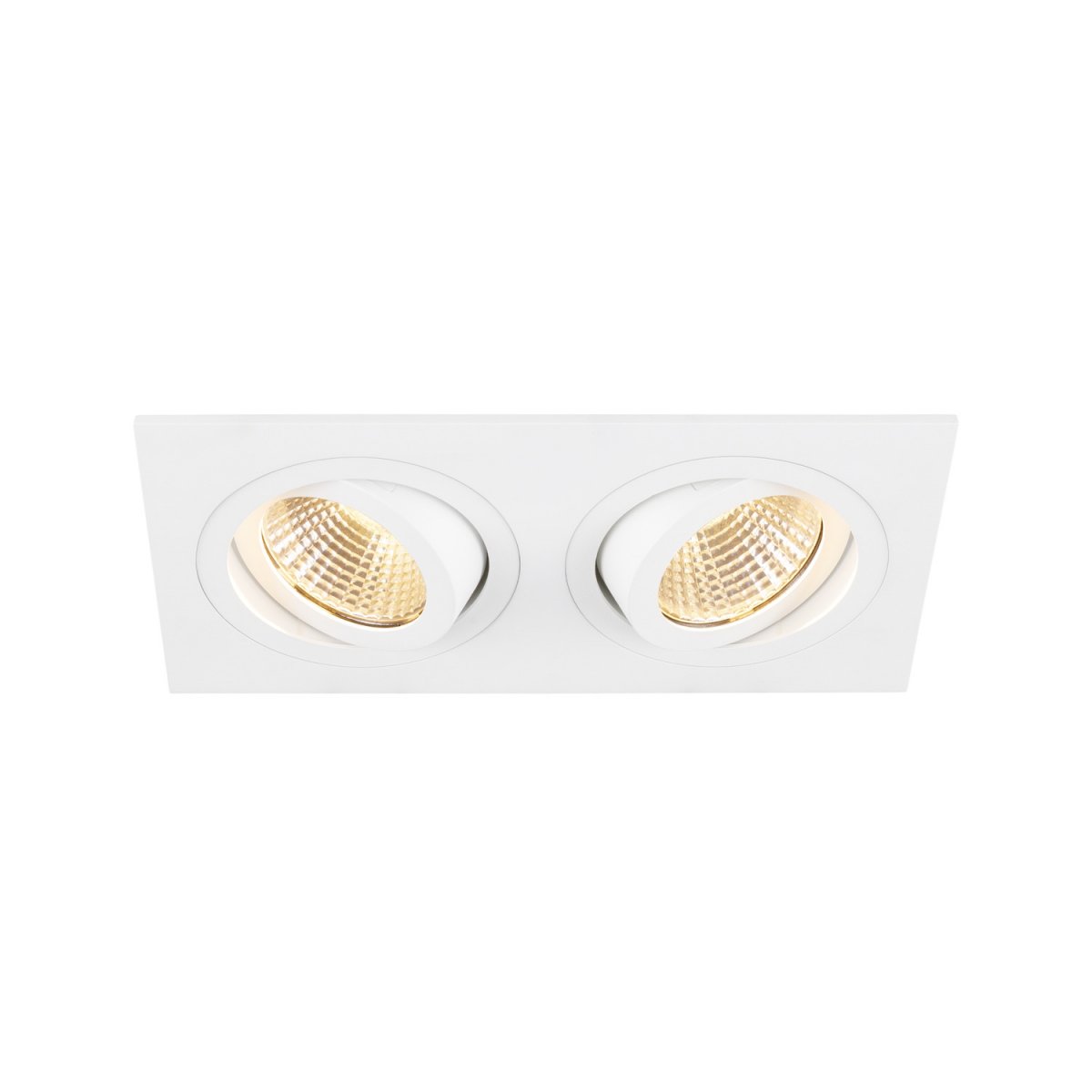 SLV 1008511 NEW TRIA� 155 Deckeneinbauleuchte eckig 2700K zweiflammig PHASE 38� wei�