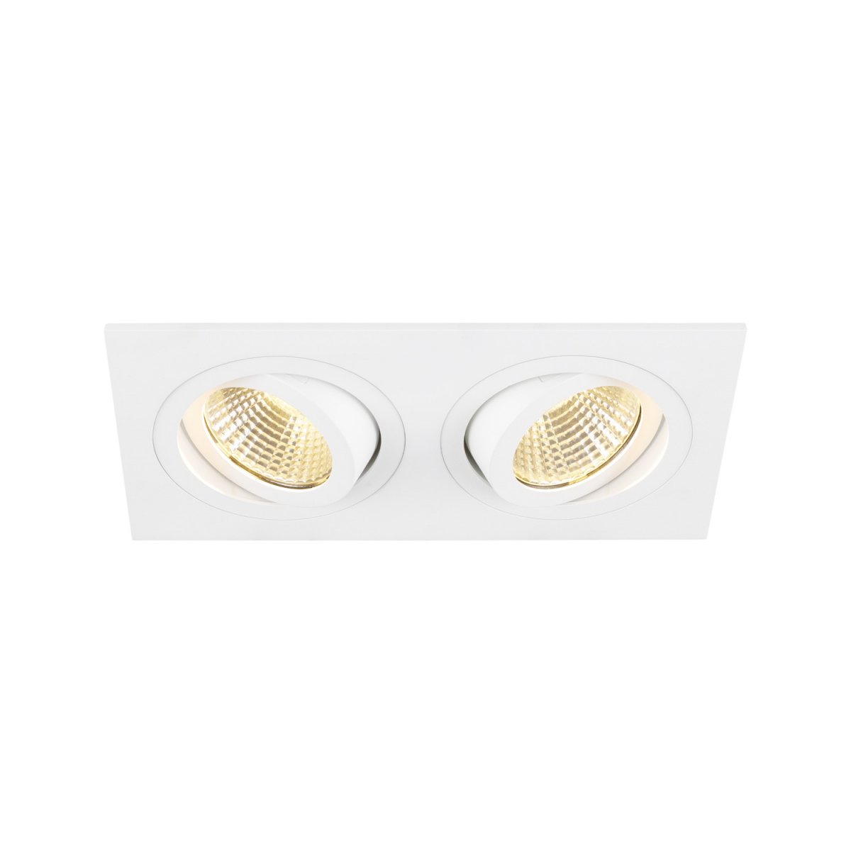 SLV 1008513 NEW TRIA� 155 Deckeneinbauleuchte eckig 3000K zweiflammig PHASE 38� wei�