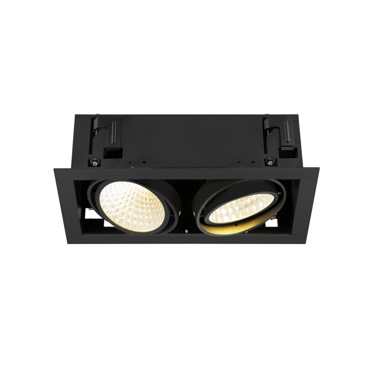 SLV 1008572 KADUX Deckeneinbauleuchte double 3000K DALI 2 Touch 30� schwarz