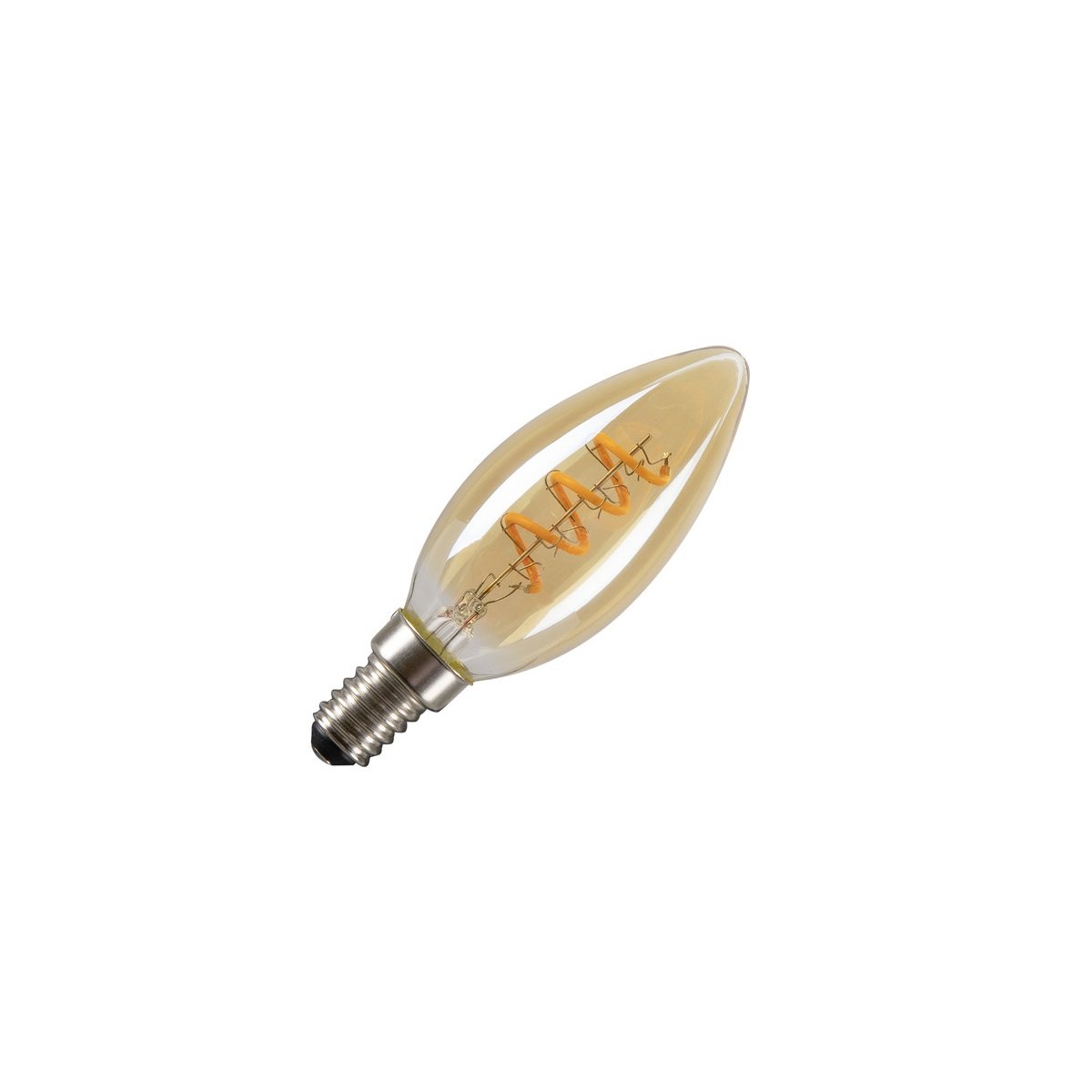 SLV 1008647 LED C35 Lichtquelle gold E14 2W 1800K
