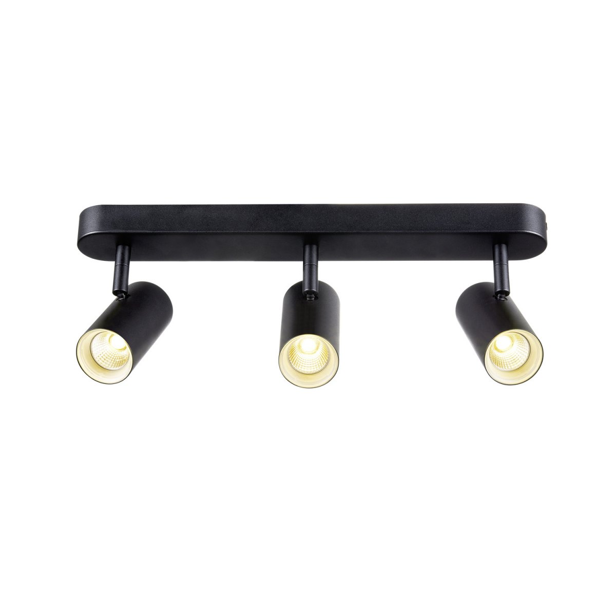 SLV 1008714 NOBLO� Wand- und Deckenaufbauleuchte triple rund 3000K 19W PHASE 32� schwarz