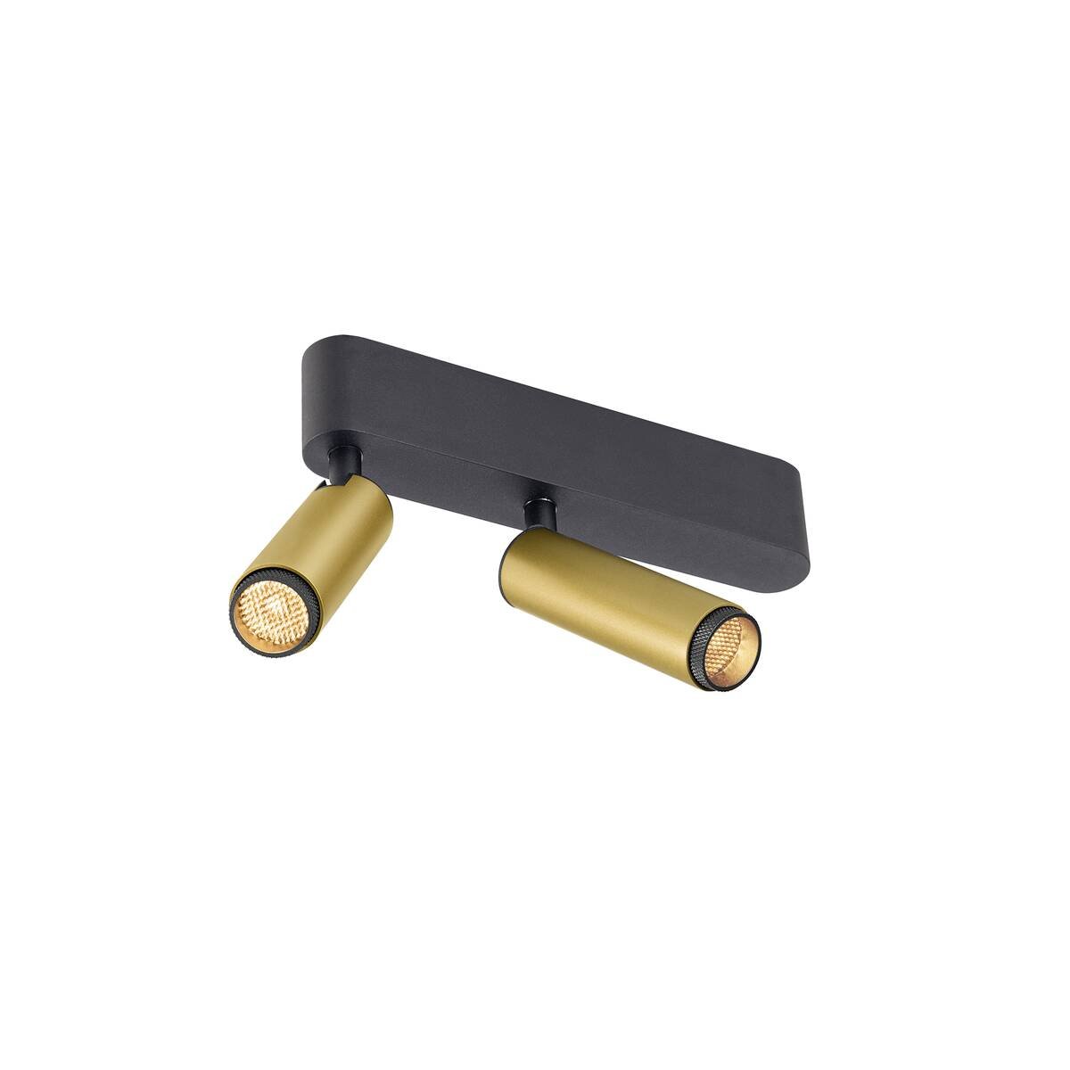 SLV 1009051 GRIP! S double Deckenaufbauleuchte 3000K 29� Phase gold schwarz