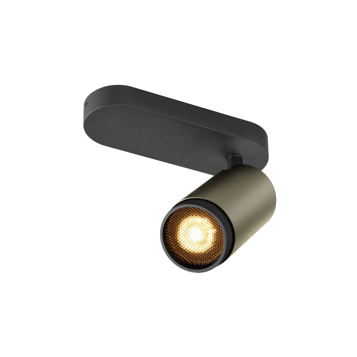SLV 1009094 GRIP! L Deckenleuchte single zylindrisch 6W GU10 bronze schwarz