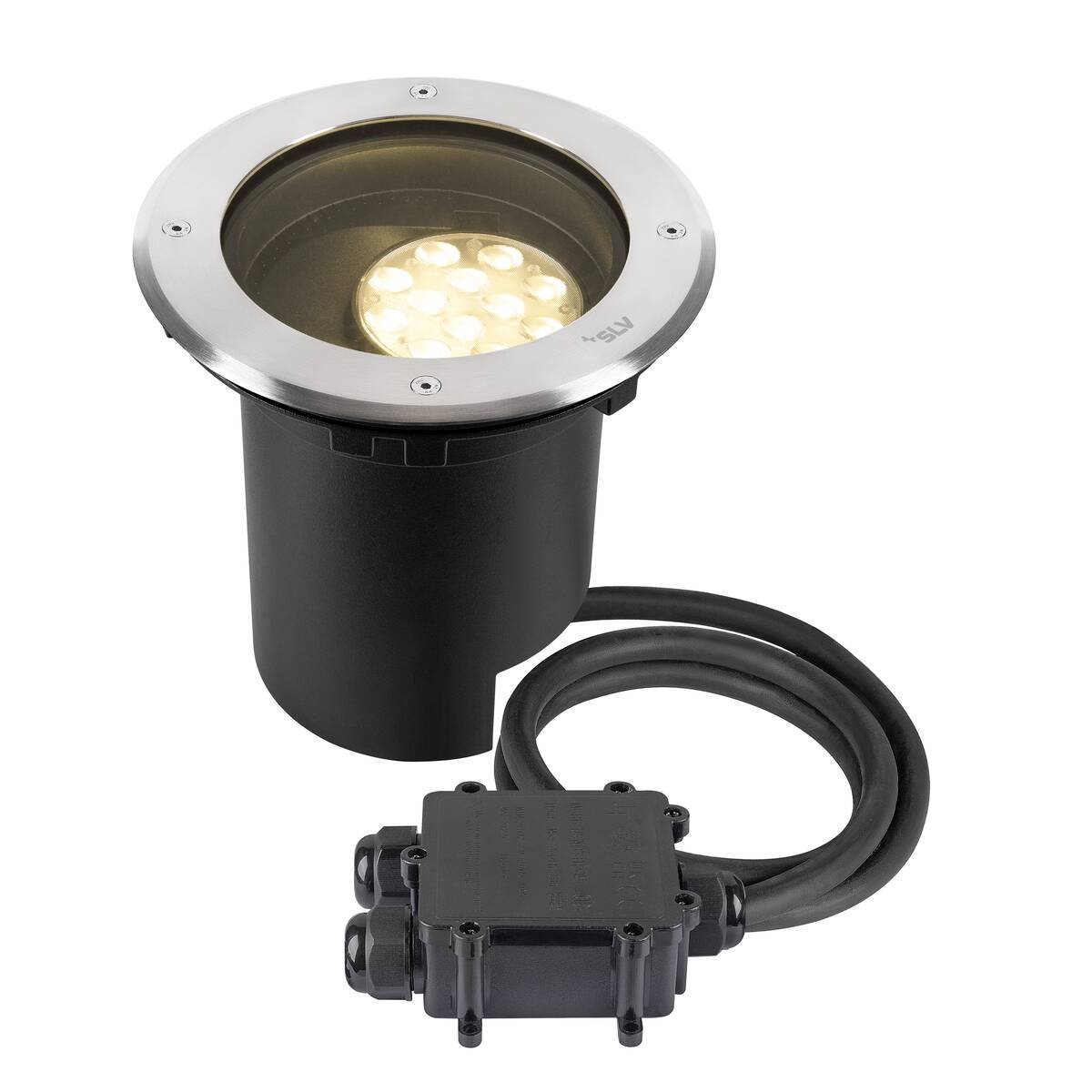 SLV 1009168 DASAR� L Bodeneinbauleuchte 3000K 70� 40� IP67 rund