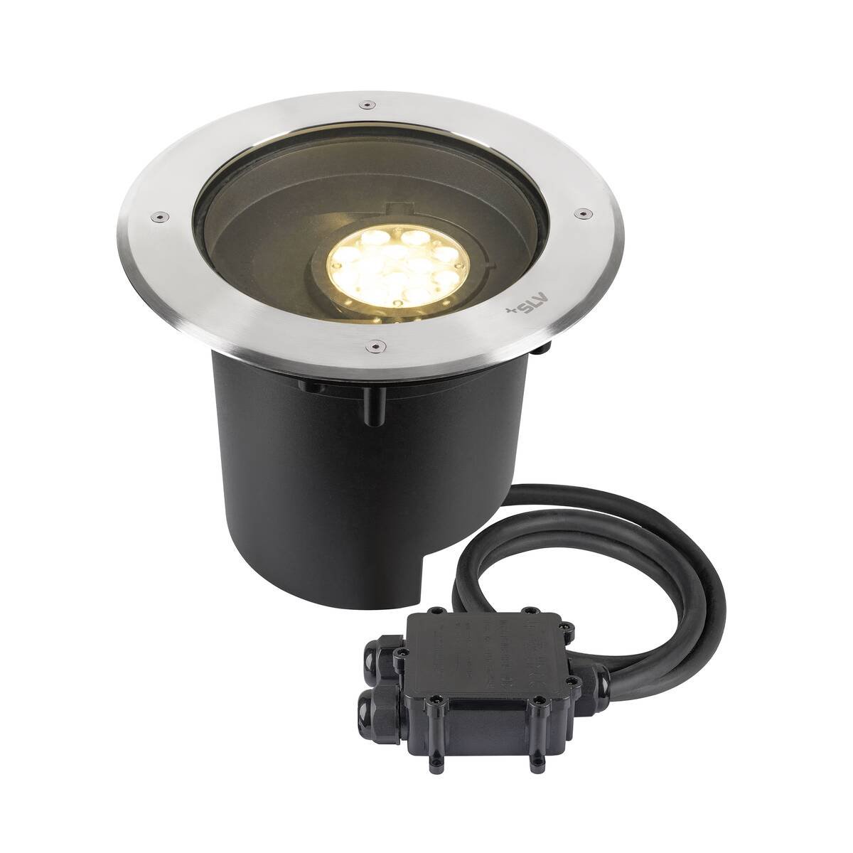 SLV 1009170 DASAR�XL Bodeneinbauleuchte 3000K IP67 rund Edelstahl