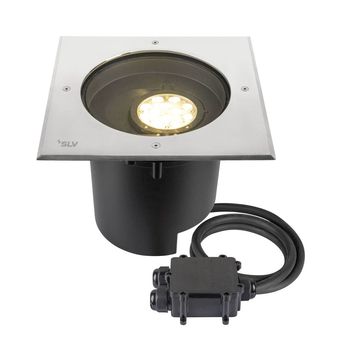 SLV 1009171 DASAR�XL Bodeneinbauleuchte 3000K IP67 quadratisch Edelstahl