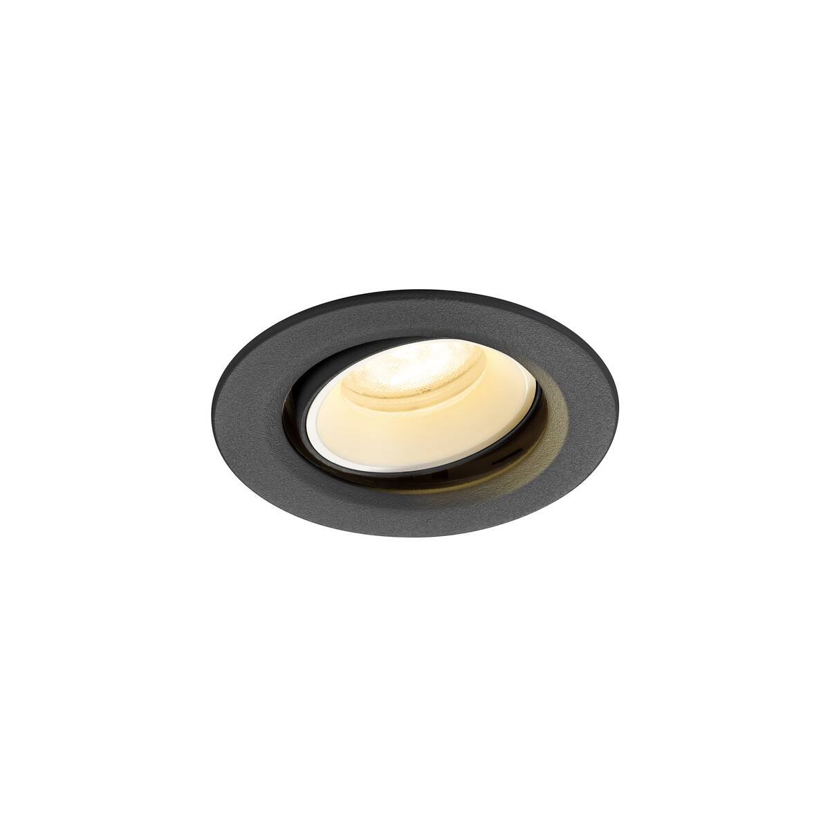 SLV 1009350 NUMINOS� MOVE XS Deckeneinbauleuchte 3000K 55� schwarz wei�