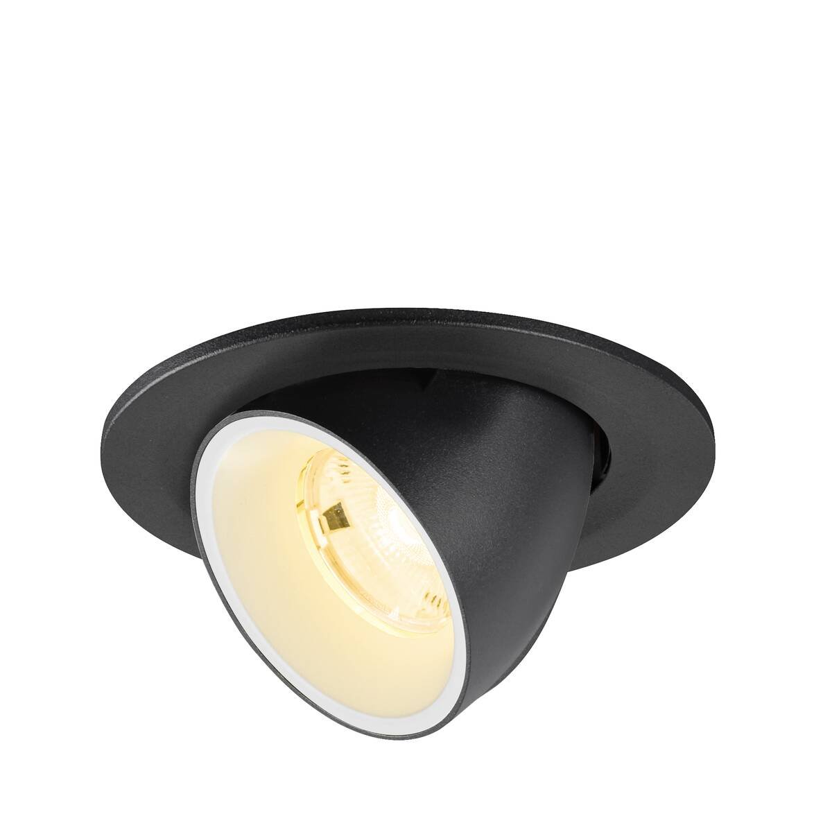 SLV 1009398 NUMINOS� GIMBLE S Deckeneinbauleuchte 3000K 20� schwarz wei�