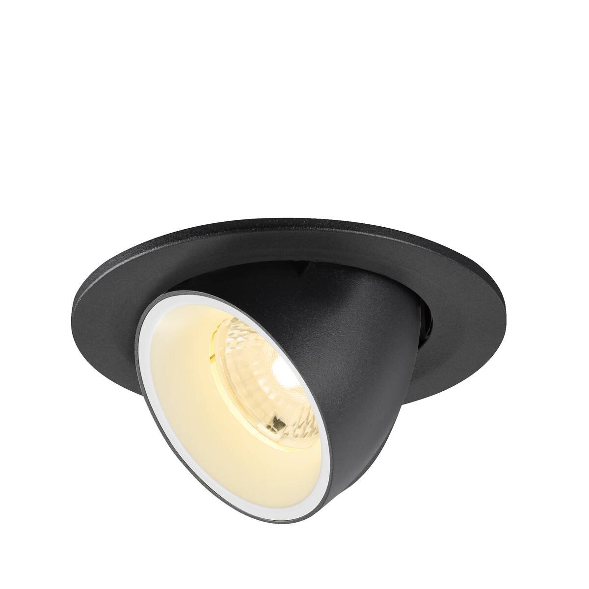 SLV 1009401 NUMINOS� GIMBLE S Deckeneinbauleuchte 3000K 40� schwarz wei�
