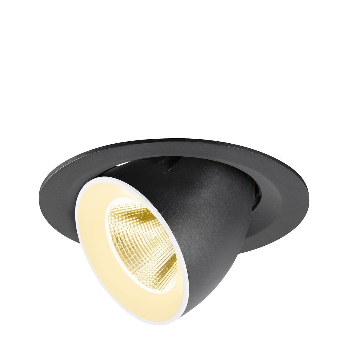 SLV 1009560 NUMINOS� GIMBLE M Deckeneinbauleuchte 3000K 20� schwarz wei�