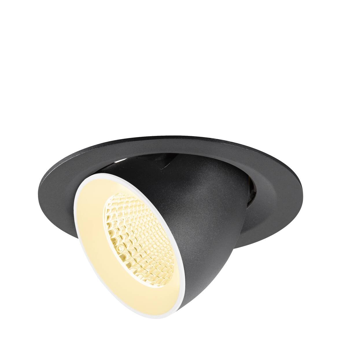 SLV 1009563 NUMINOS� GIMBLE M Deckeneinbauleuchte 3000K 40� schwarz wei�