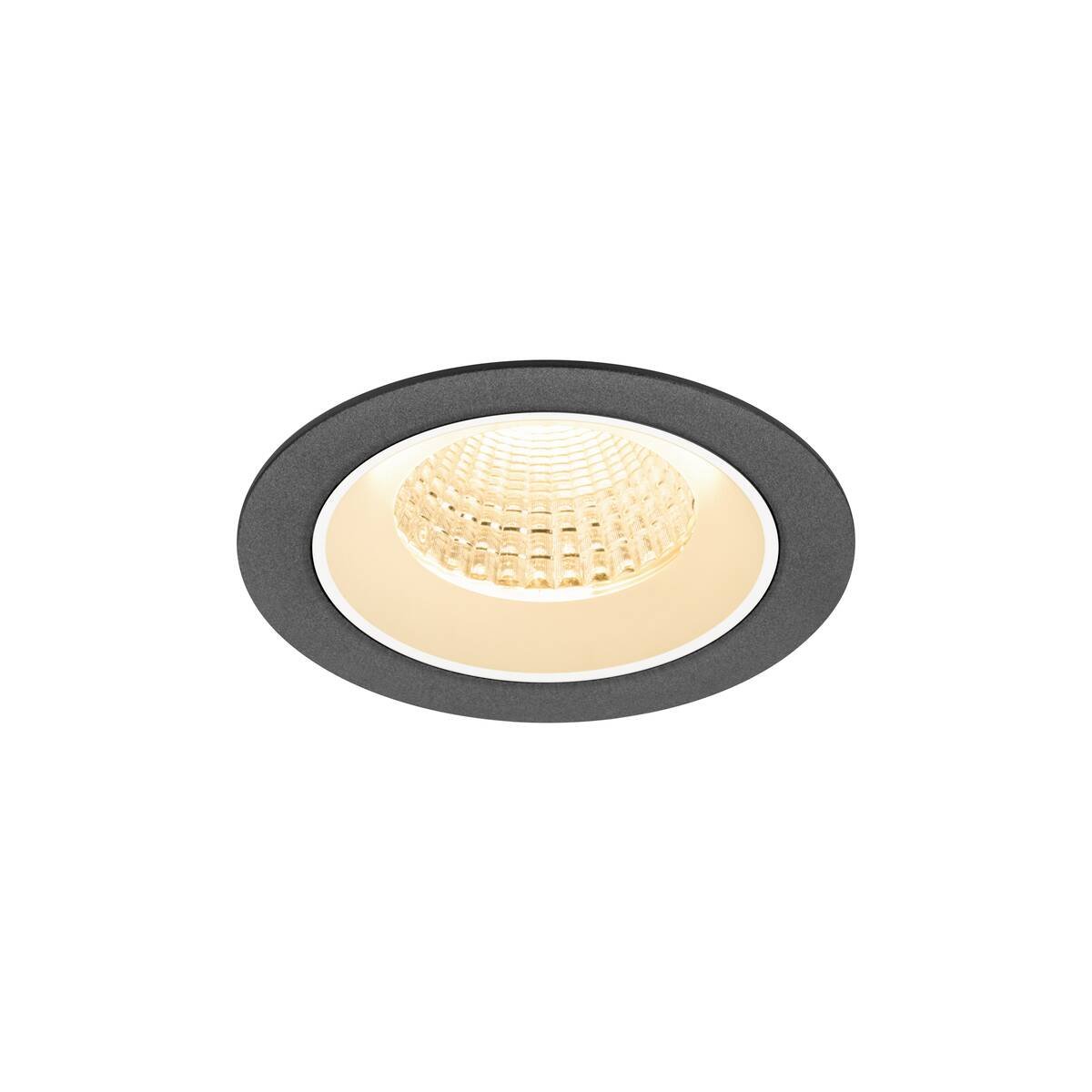 SLV 1009602 NUMINOS� M Deckeneinbauleuchte 2700K 55� schwarz wei�