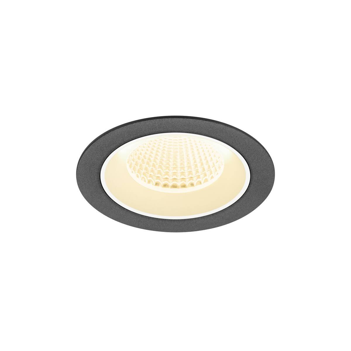 SLV 1009617 NUMINOS� M Deckeneinbauleuchte 3000K 40� schwarz wei�
